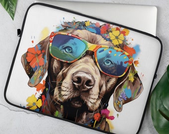 Labrador Laptop Sleeve – Cute Dog Art Case for 13/15 Inch Laptops