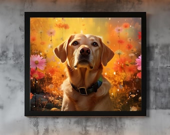 Labrador Art Poster | Personalized Dog Lover Gift by Pacific Labradors