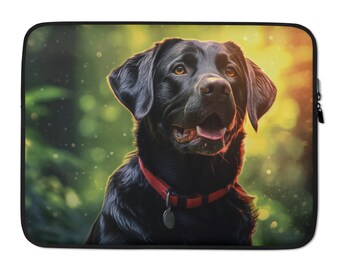 Labrador Laptop Sleeve – Cute Dog Art Case for 13/15 Inch Laptops