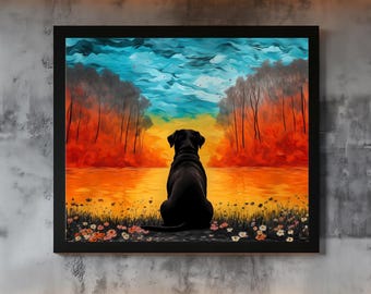 Labrador Art Poster | Personalized Dog Lover Gift by Pacific Labradors