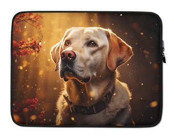 Labrador Laptop Sleeve – Cute Dog Art Case for 13/15 Inch Laptops