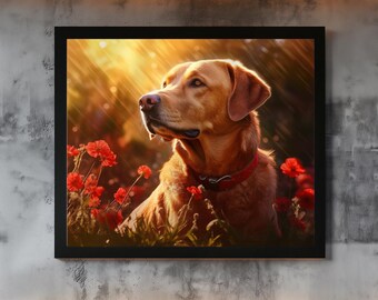 Labrador Art Poster | Personalized Dog Lover Gift by Pacific Labradors