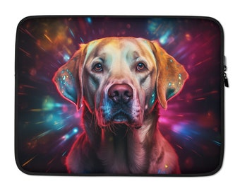 Labrador Laptop Sleeve – Cute Dog Art Case for 13/15 Inch Laptops