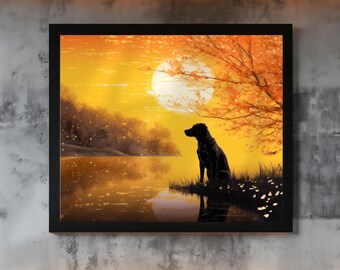 Labrador Art Poster | Personalized Dog Lover Gift by Pacific Labradors
