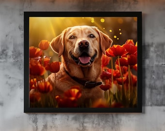Labrador Art Poster | Personalized Dog Lover Gift by Pacific Labradors