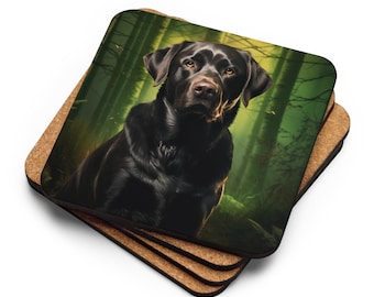Podkładka korkowa Labrador Cork-Back | Zabawny kuchenny dodatek dla miłośników psów