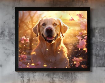 Labrador Art Poster | Personalized Dog Lover Gift by Pacific Labradors