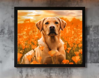 Labrador Art Poster | Personalized Dog Lover Gift by Pacific Labradors