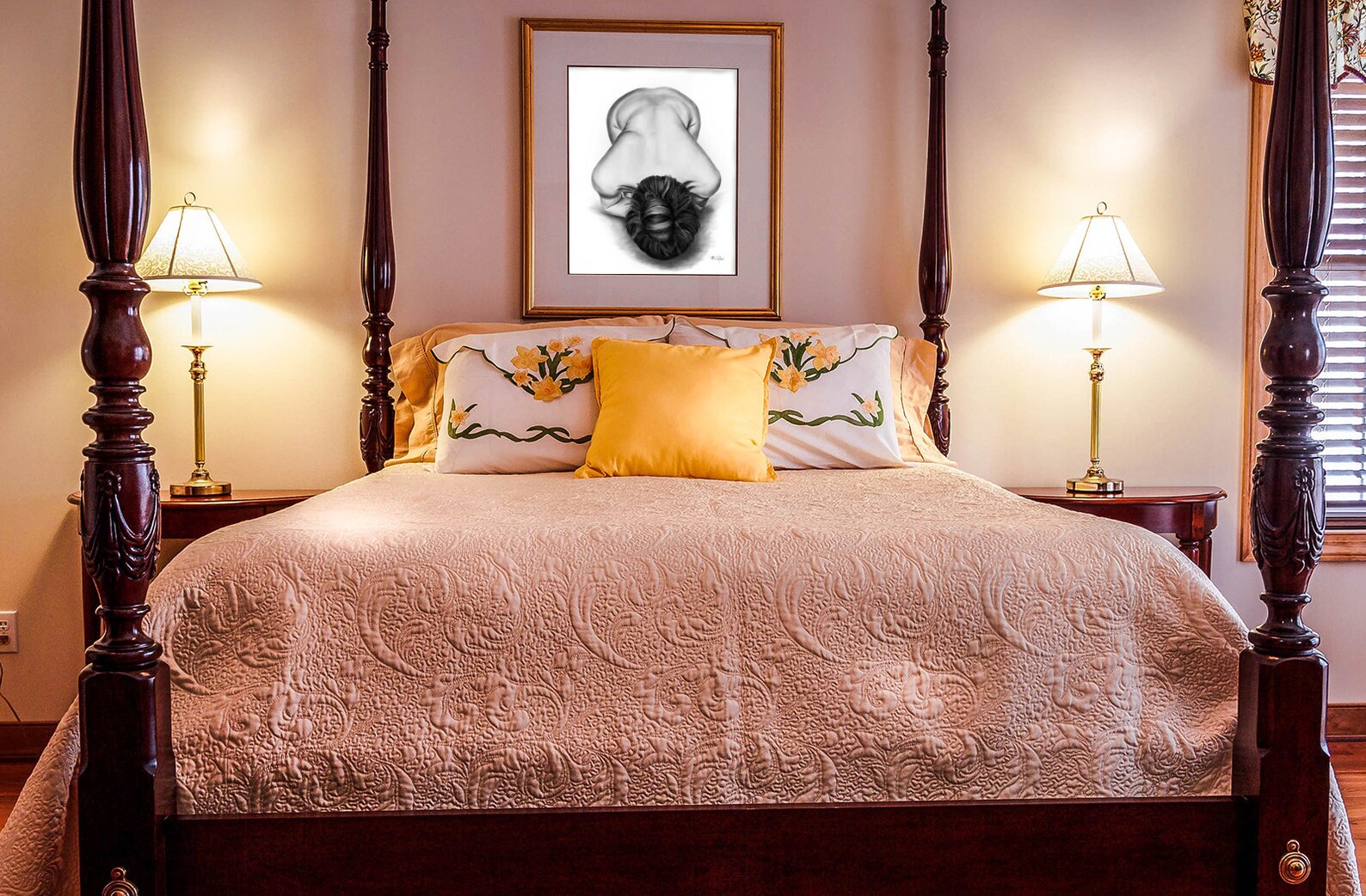 Wall Art Printable Drawing for Bedroom Downloadable Fine Art - Etsy
