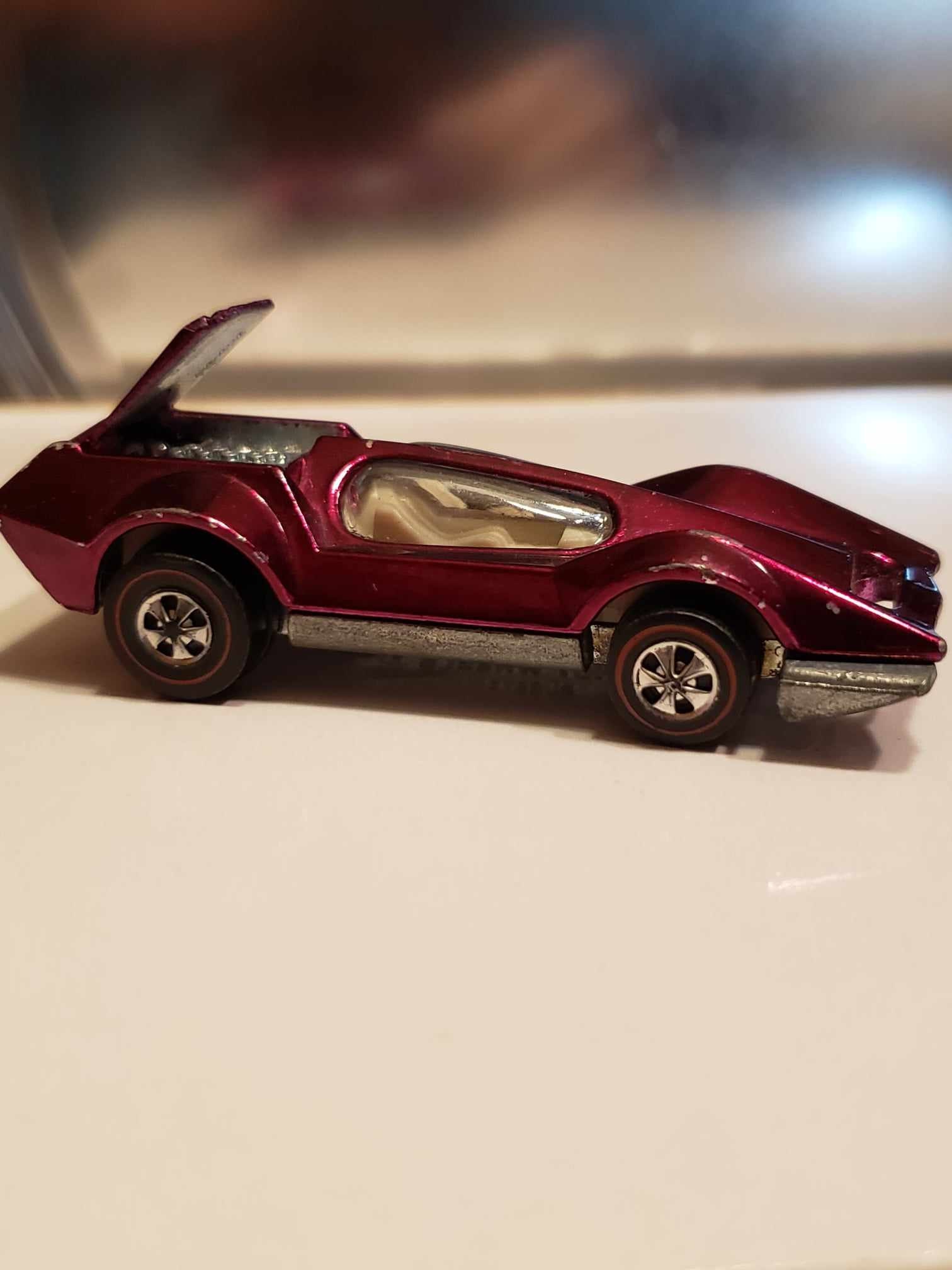 Hotwheels Redline 1970 BUGEYE Magenta near MINT.this is a very nice car look it over big sale.read below