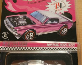 Hotwheels Redline RLC Club Exclusive &#39;68 Fastback Mustang Boss Hoss Spectraflame Party Pink.last 1 read below.us shipping only