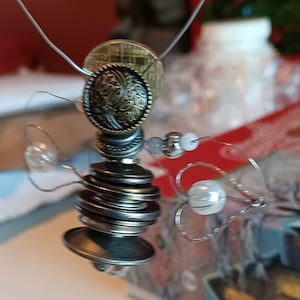 Angel Ornament - Metal Buttons