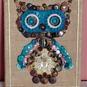 Whimsy the Owl Button Art