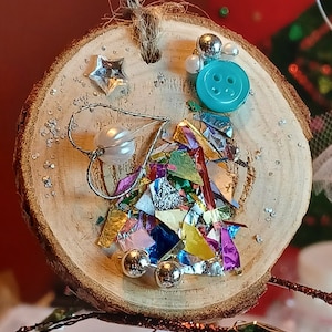 Angel Button Confetti Ornament