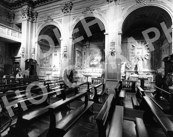 Digital signed photo of the interior of the church of St Vincent, Rome, by Carlos Diehz