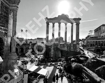 Signed digital photo of the Roman Imperial Forums by Carlos Diehz