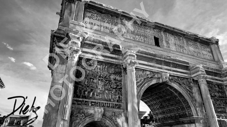 Digital signed photo of the Arch of Septimus Severus, by Carlos Diehz