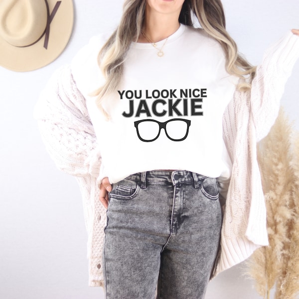 Jackie T-Shirt | Friday Night | TV T-Shirt | Novelty T-Shirt | Glasses T-Shirt | Friday Night Dinner | Hello Jackie | Jim T-Shirt | Friday