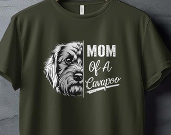 Mom of a Cavapoo Dog Lover Shirt/Sweatshirt/Hoodie, Cute Cavoodle Mother's Day Gift, Pet Parent Tee, Animal Rescue Shirt, Dog Owner Apparel