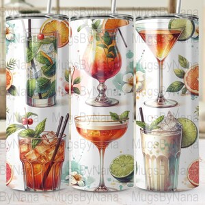 Vintage Cocktail Becher wickeln, Kunst Druck, Wandkunst, Retro Bar Dekor, bunte Getränke Illustrationen, Hausbar druckbare, sofortige Download