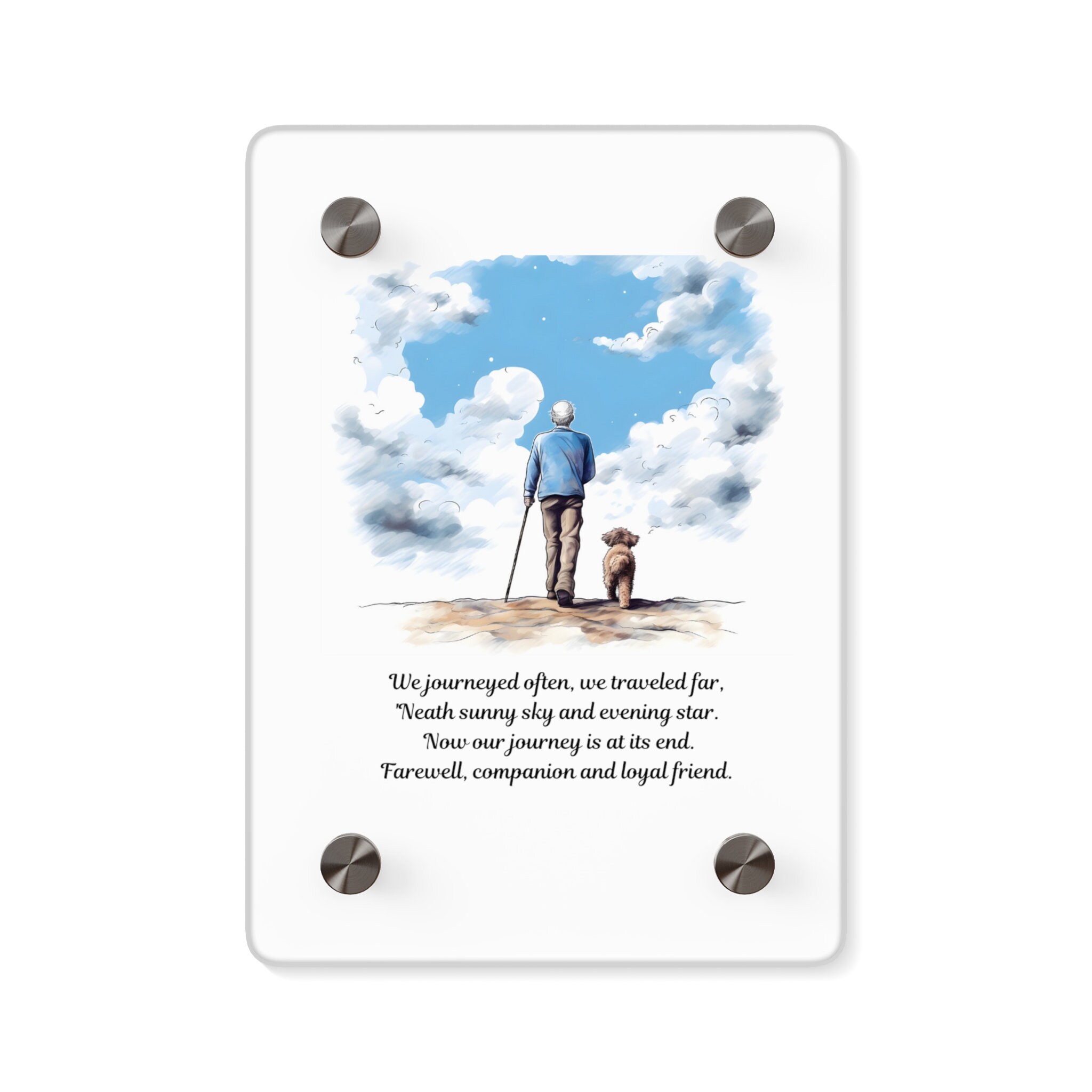 Rainbow Bridge Pet Memorial Wall Art Image on Acrylic Etsy