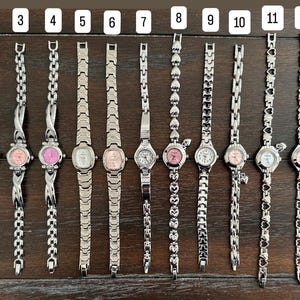 Deadstock Vintage Y2K Dainty Skinny Wrist Watch, Siver Watch, Retro Watch, Vintage Small Watch, Y2K Watch, Gifts for Her, Unisex