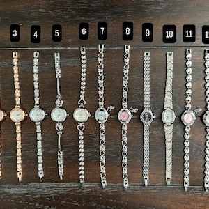 Deadstock Vintage Y2K Dainty Skinny Wrist Watch, Retro watch, Vintage small watch, Y2K Watch, Gifts for her unisex, Silver & Gold