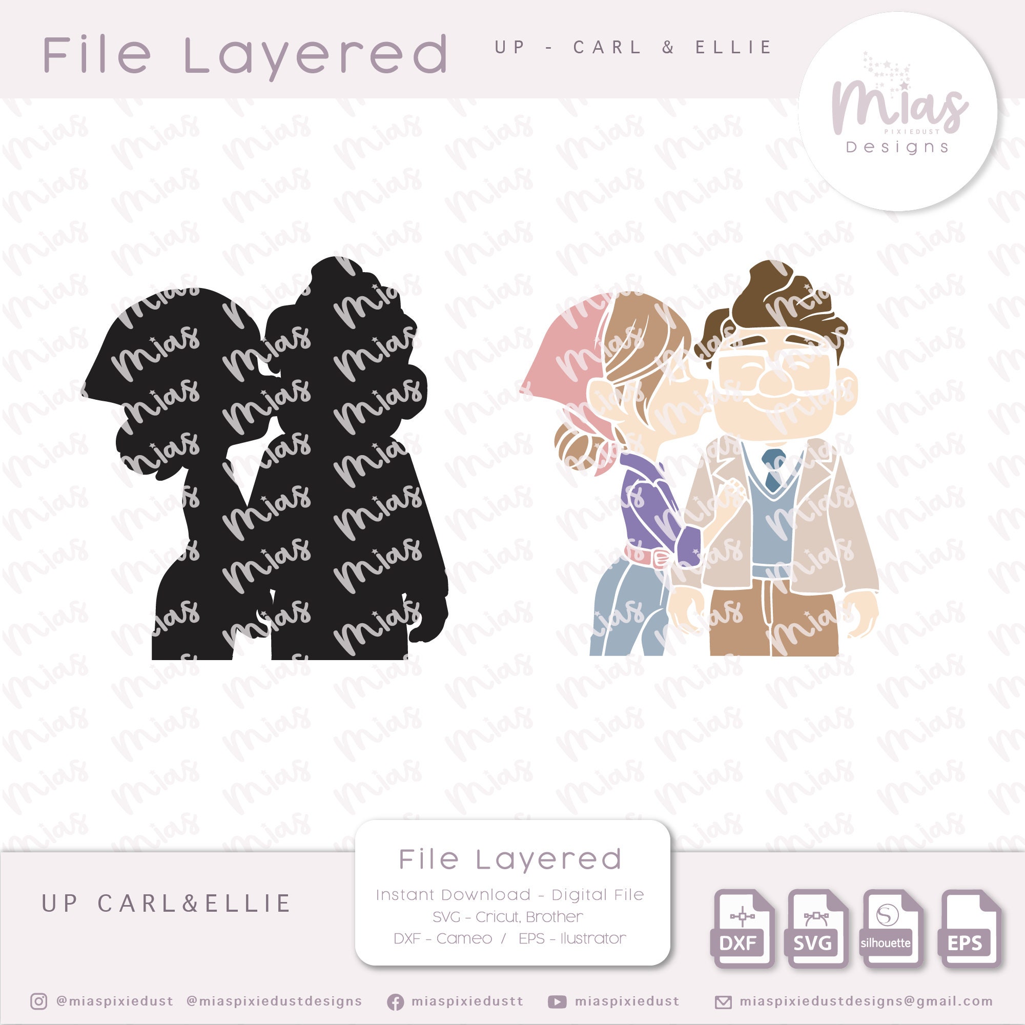 Carl and Ellie SVG up Movie Carl and Ellie PNG up Couple File for Vinyl ...