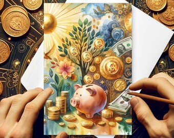 Greeting Card "Abundance in Bloom" (Physical Item)