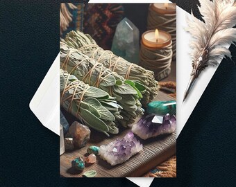 Greeting card "Bohemian Serenity"