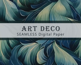 Art Deco, SEAMLESS Patterns - Digital Paper - 1 Design - 3600 x 3600 pixels  - Commercial Use