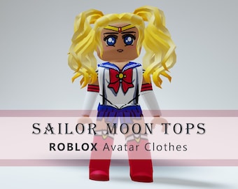 ROBLOX Sailor Moon Uniform TOPS - Avatar Clothes - Digital Paper - 1 Design - 585 x 559 pixels