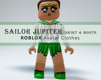 ROBLOX Sailor Jupiter Uniform SKIRTS & BOOTS - Avatar Clothes - Digital Paper - 1 Design - 585 x 559 pixels
