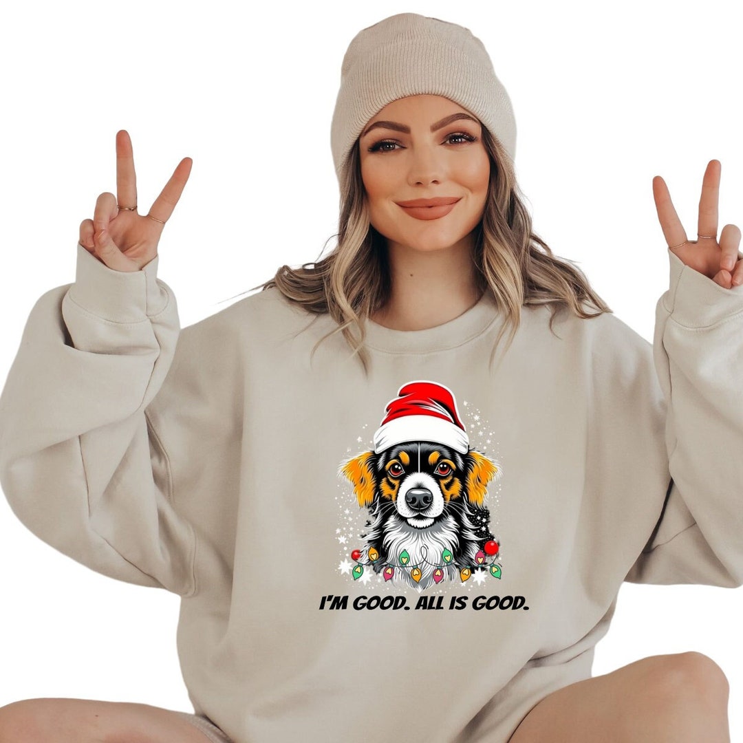 Dog Christmas Sweatshirt Dog Lover Christmas Gift Dog Lover Etsy