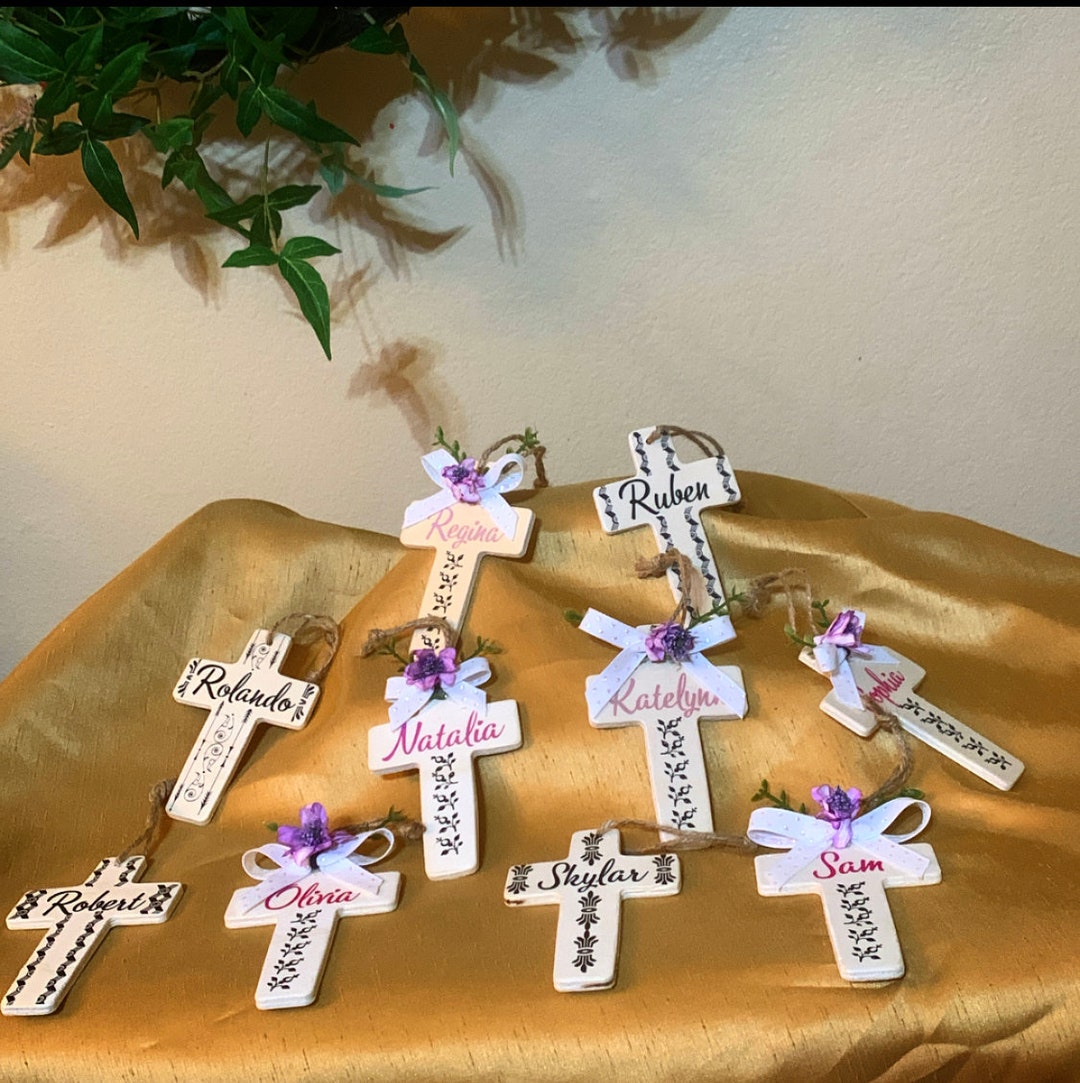Personalized Wooden Cross - Etsy