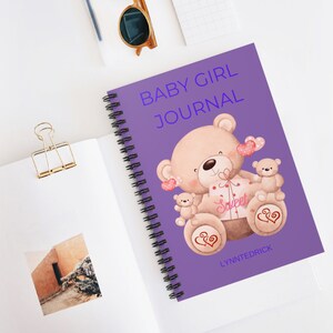 Baby Girl Journal,  Spiral  Notebook - Ruled Line
