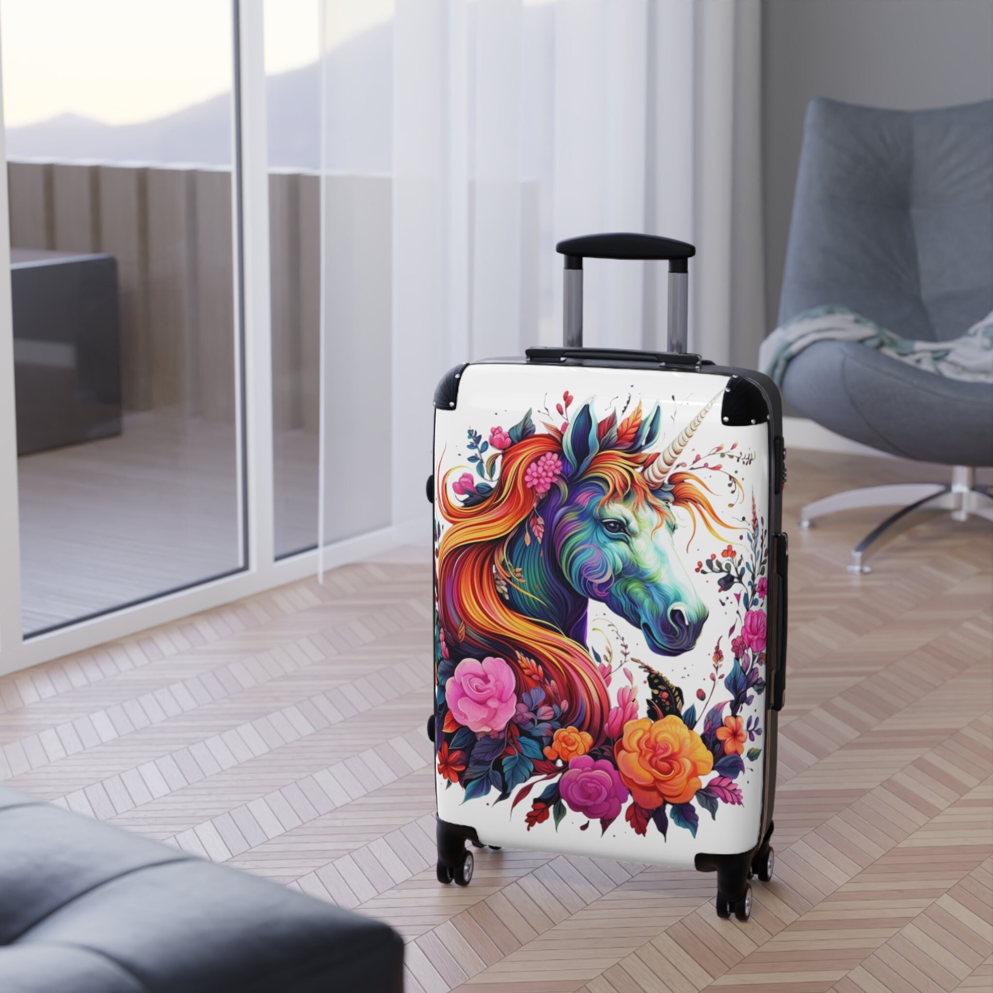 Unicorn beautiful cute Suitcase Luggages