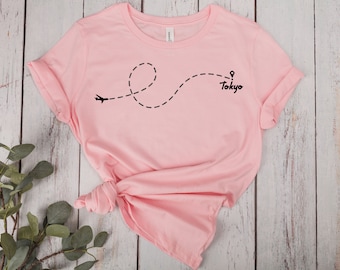 Custom Travel Shirt, Personalized Vacation Tshirt, Custom Destination Flight Shirt, Airplane Mode Tee, Airplane Adventure Tee, Matching Tee