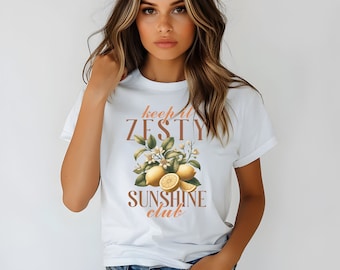 Lemon Tshirt, Vintage Graphic Fruit Shirt, Aesthetic Fruit Shirt Boho Shirt Fruit Tee Lemon Shirt Cute Lemon Shirt Gift For Women Retro Tee