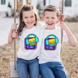 Geometry Dash Tshirt, Kids Geometry Dash Shirt, Birthday Boy Geometry Dash Tee, Birthday Gift, Gd Tshirt, Kids Gamer Shirt, Kids Unisex Tee