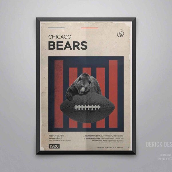 Chicago Sports Art Etsy