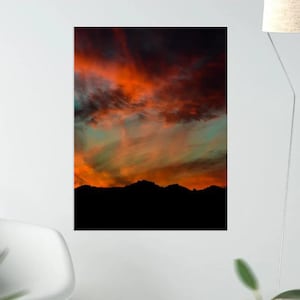CRIMSON SKY Digital Poster