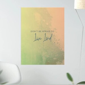 LIVE LOUD Digital Poster