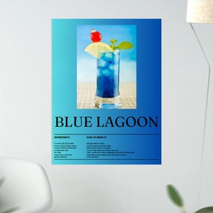 BLUE LAGOON Digital Poster