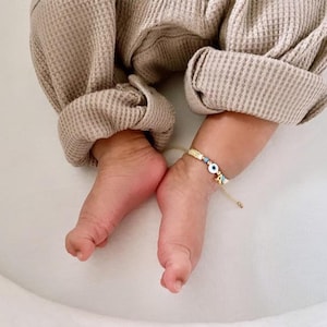 Infant evil eye|protection bracelet for your little ones|unique gifts|personalized|babybracelet|toddler|adult|anklets|goldplated