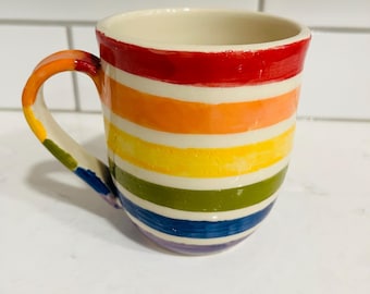 Rainbow Mug - Handmade Ceramics