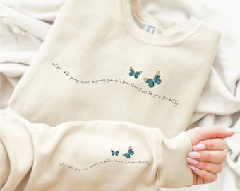 Butterfly Sublimation PNG, Inspirational Quote PNG, Positive Quote PNG, Mental Health png, Motivational Shirt, Free Commercial Use