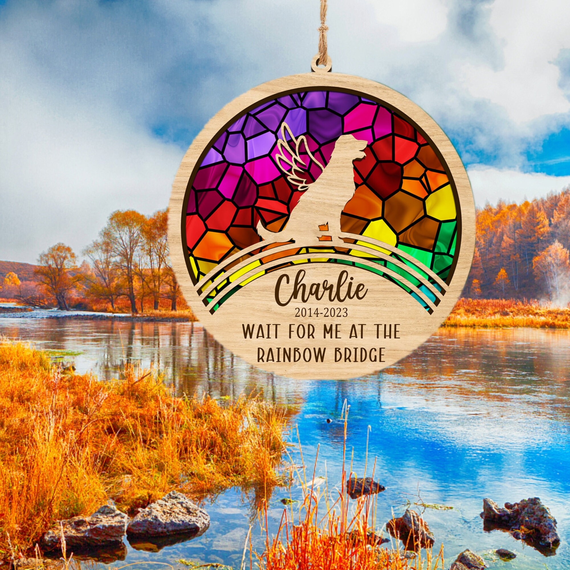 Loss of Pet Sympathy Gifthandmade Custom Name Dog Decorpet Etsy