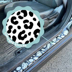 Adesivo de carro com estampa de chita