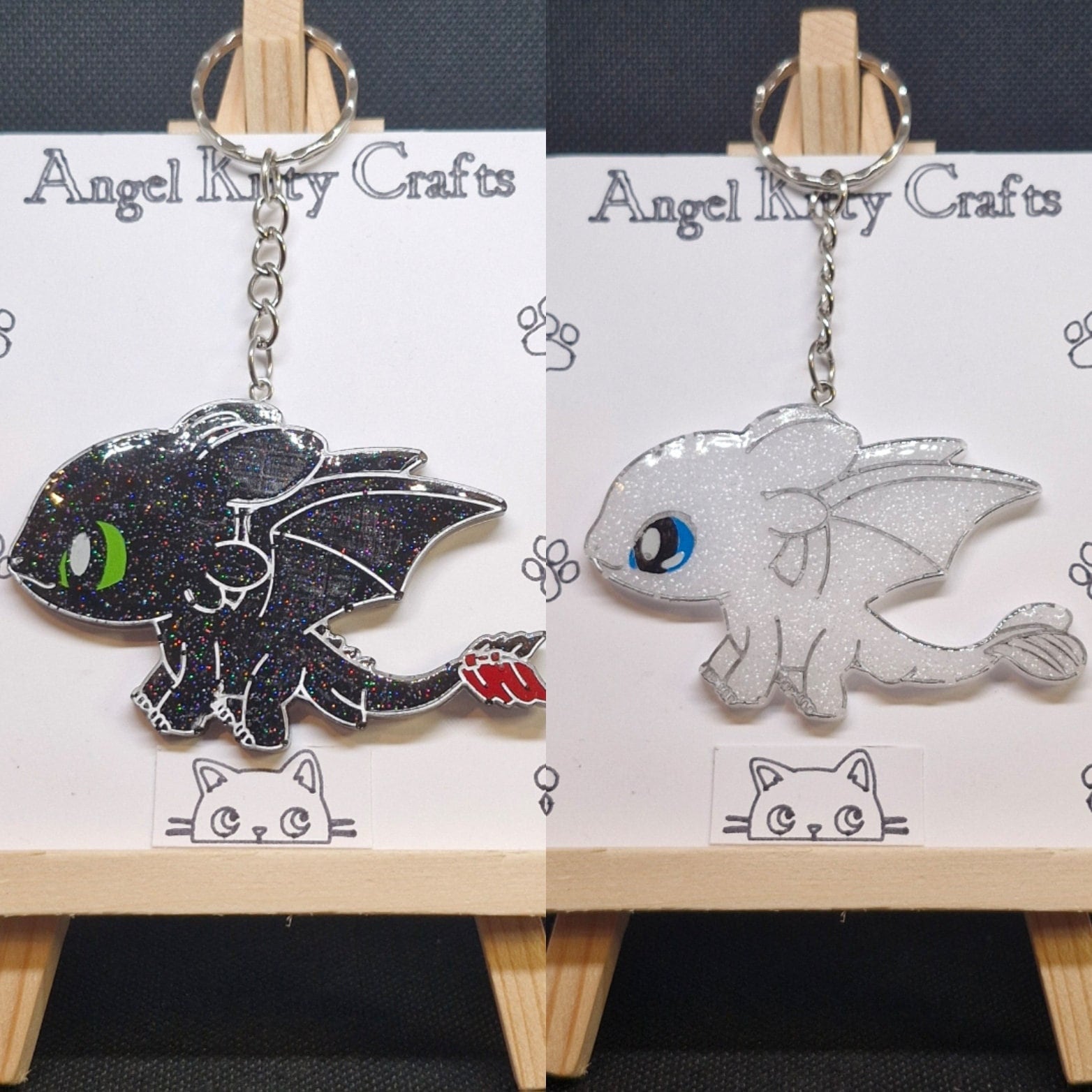 Toothless & Lightfury Keyrings